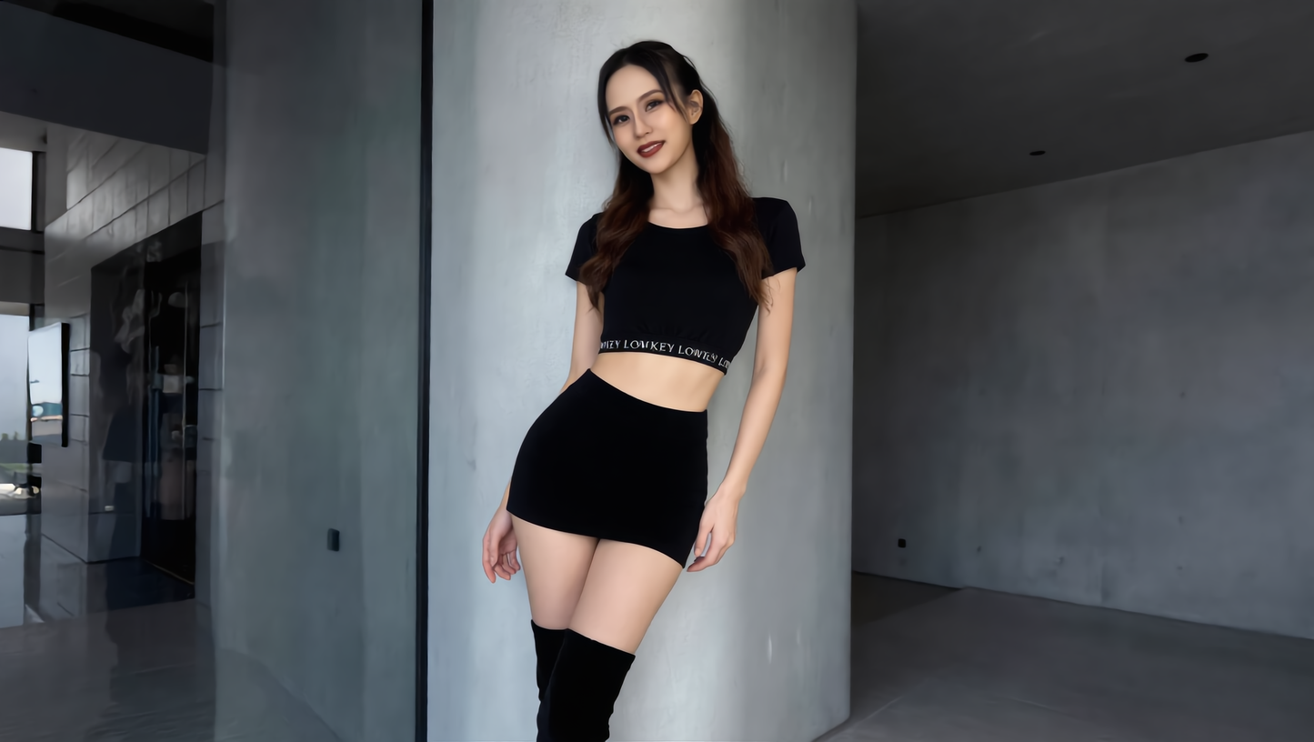 WAIST LOGO BAND T-SHIRT