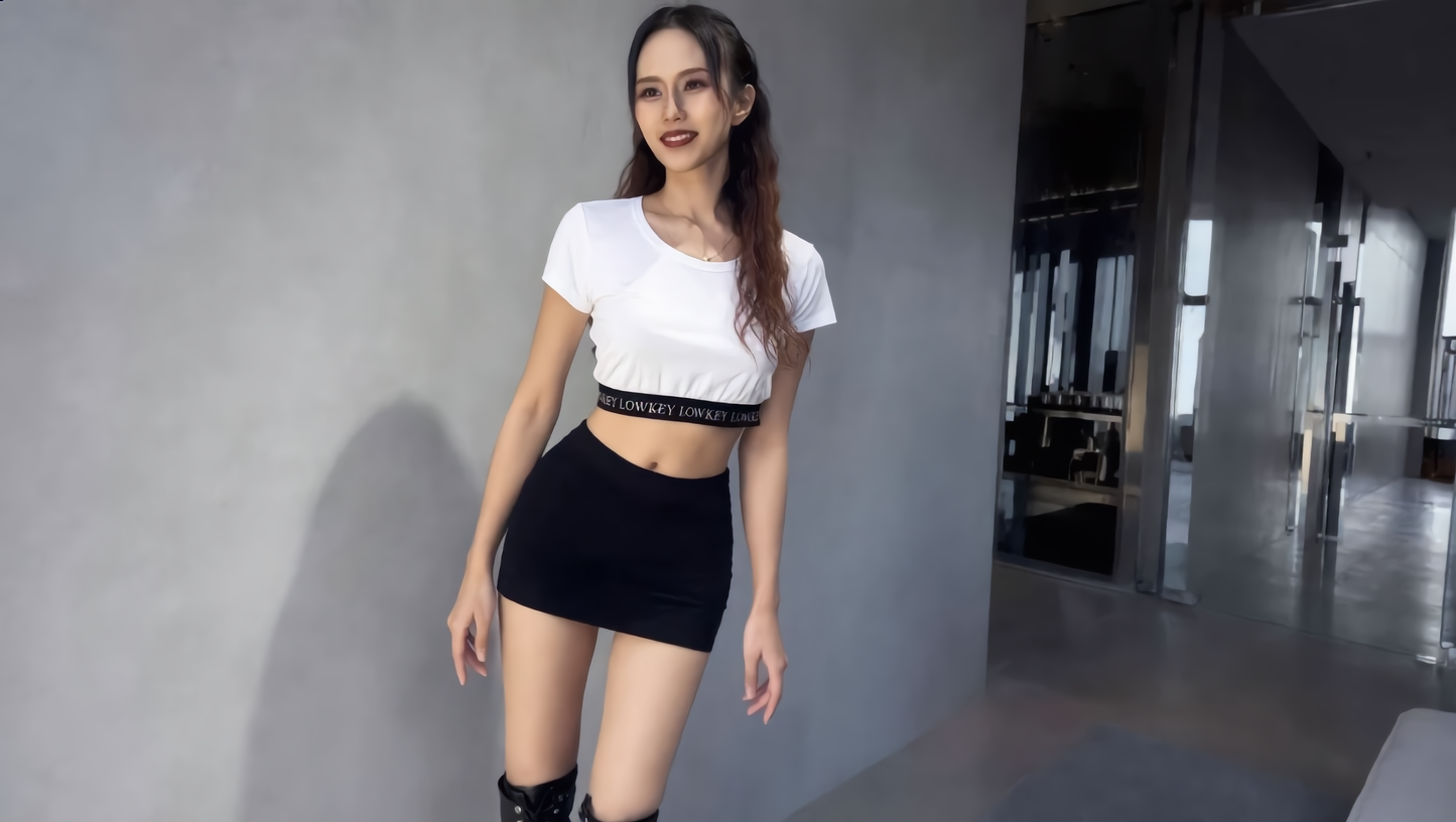 WAIST LOGO BAND T-SHIRT